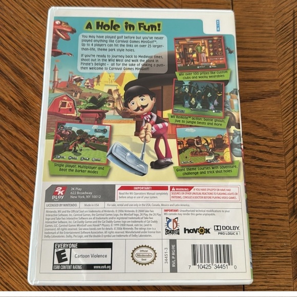 Wii Carnival Game: Mini Golf - Picture 2 of 3